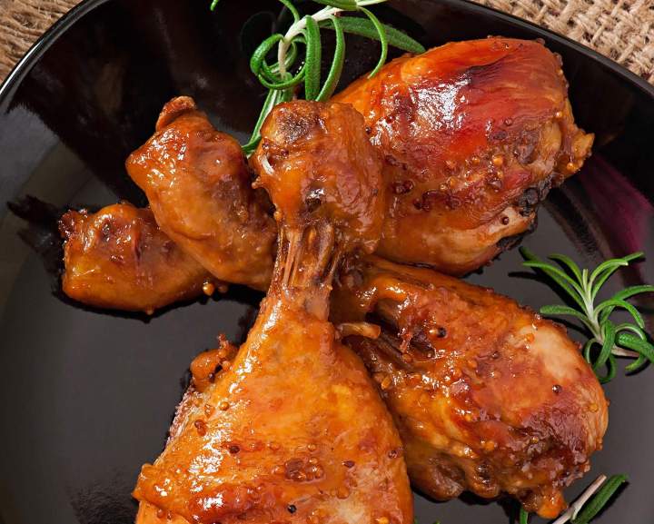 Plat de poulet boucané Martinique